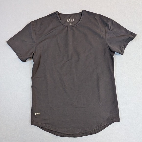 BYLT LUX Drop Cut Short Sleeve T-Shirt Men's Size L Black - Picture 2 of 7